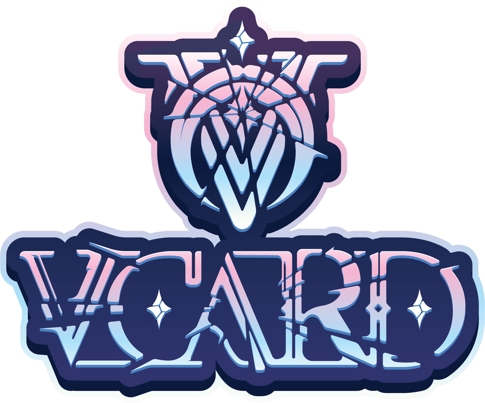 VCard crest and wordmark